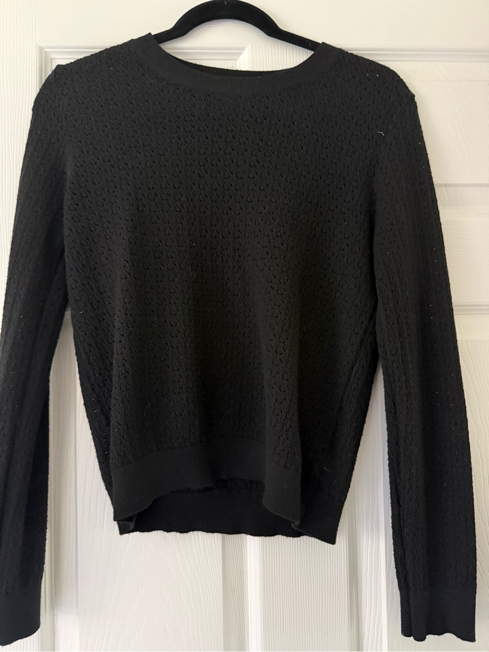 REVOLVE Black Lightweight Long Sleeve Knit Top